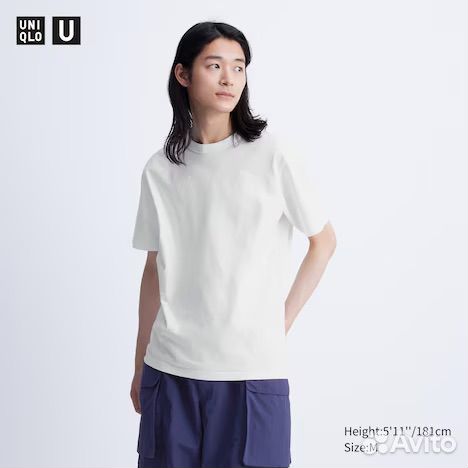 Uniqlo мужская футболка хлопок