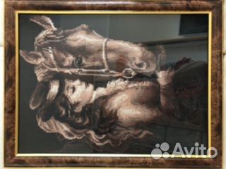 Картина вышитая «Амазонка»