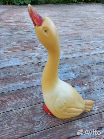 Игрушка СССР. Гусь кольцеброс. Вятка