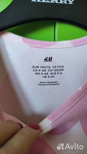 Платье для девочки 116 h&m
