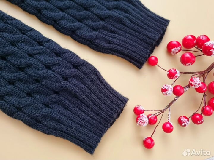 Гетры вязаные тёплые высокие новые