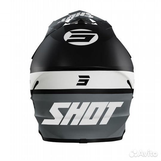 Шлем Shot Furious Roll (Черный/Серый S)