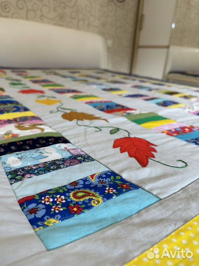 Одеяло плед покрывало пэчворк