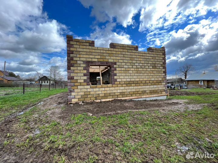 Арболитовые блоки без облицовки