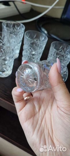 Рюмки хрустальные