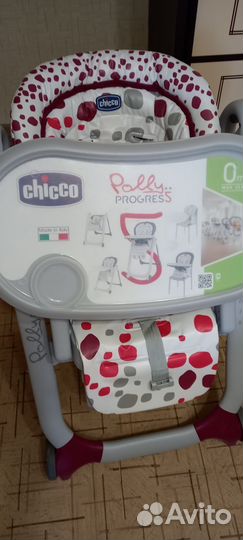 Стульчик для кормления chicco polly progress 5
