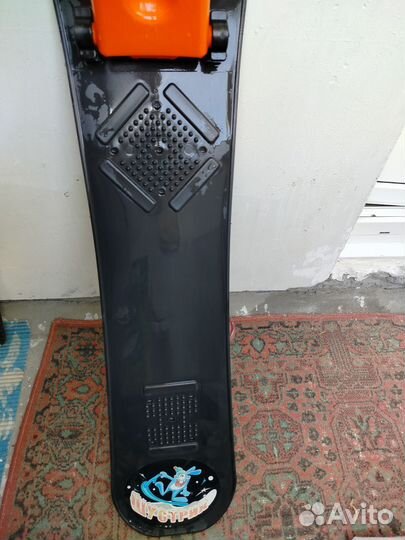 Детский зимний самокат(сноуборд с ручкой)