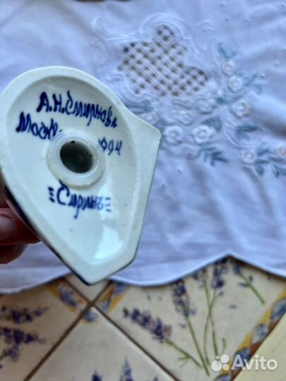 Гжель ручная роспись с авторской подписью