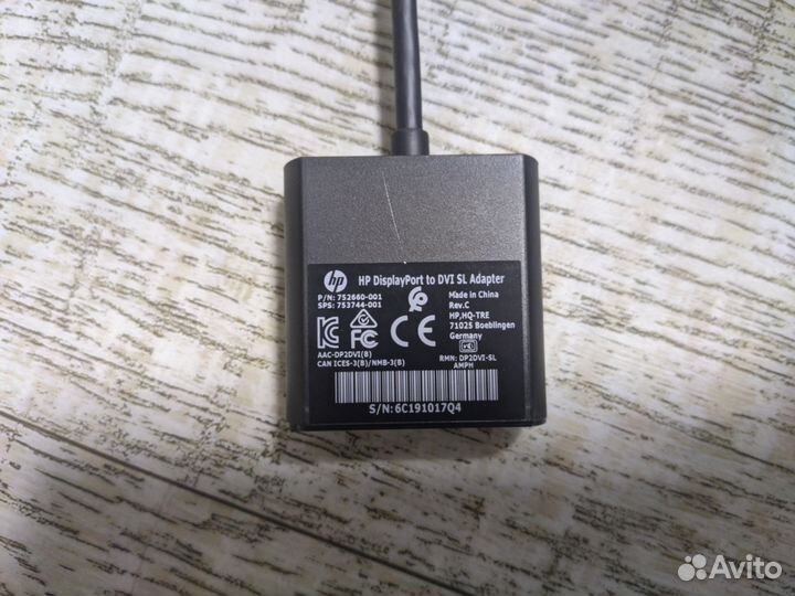 Адаптер displayport - dvi