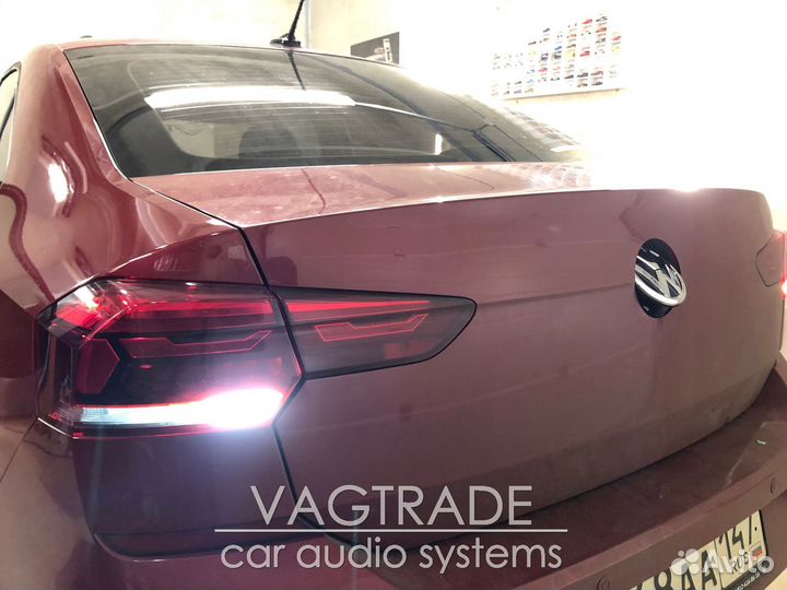 Камера заднего вида VW Polo (2020) динамика