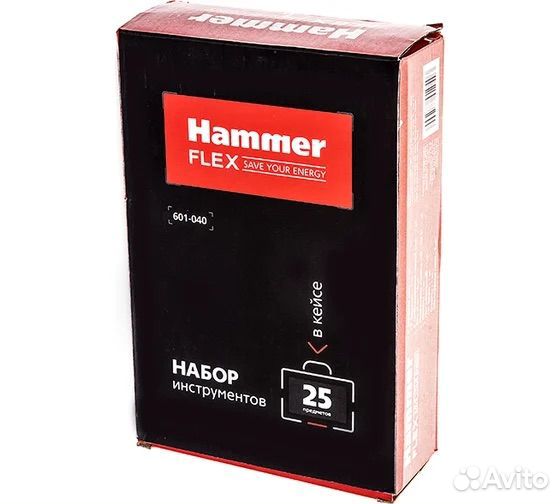 Набор инструментов hammer Flex 601-040 25