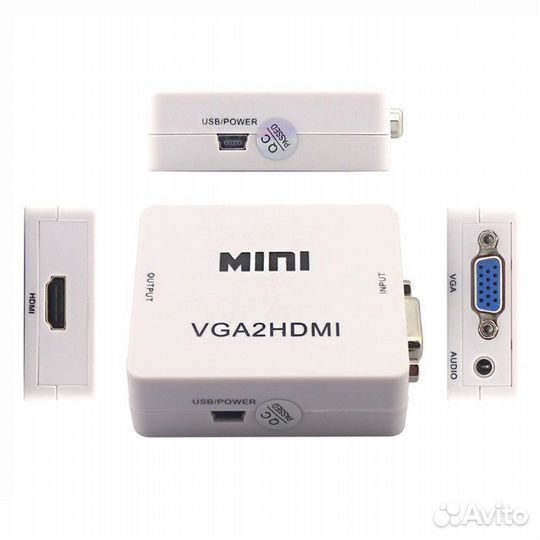 Переходник конвертер VGA hdmi для компьютера