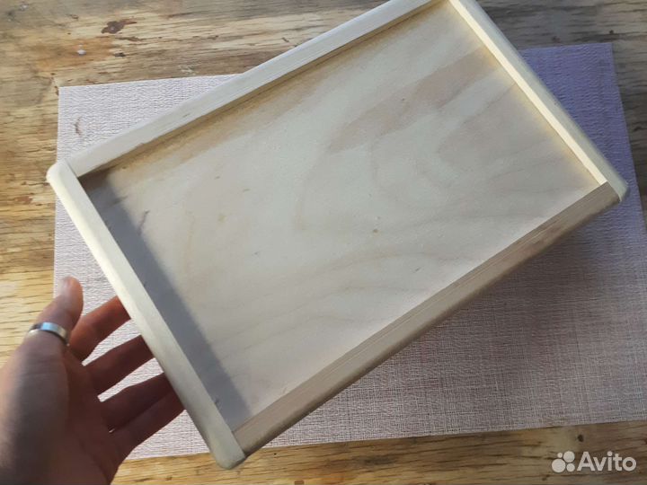 Поднос деревянный, заготовка для творчества