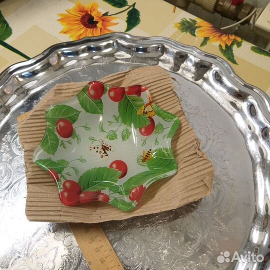 Набор салатников стекло 2 штуки в форме звездочки