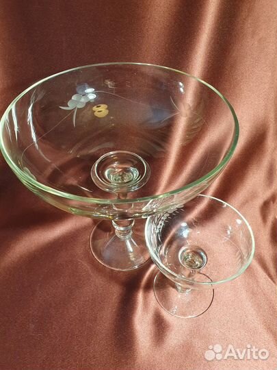 Ваза для фруктов стекло СССР - комплект