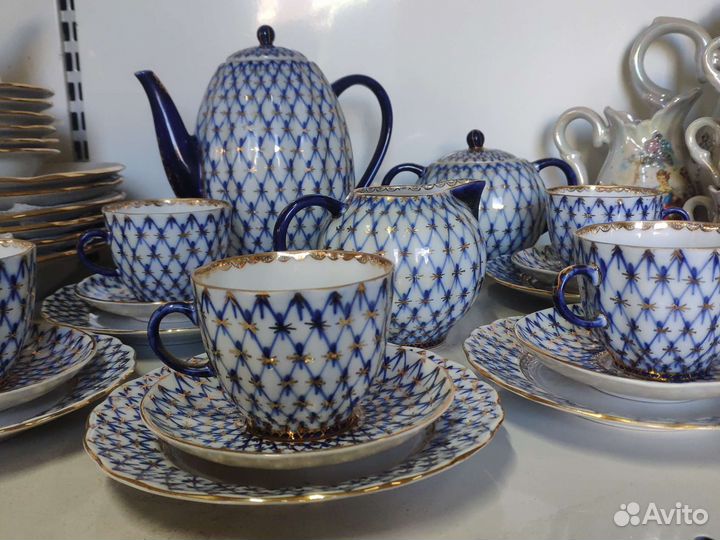 Кофейный сервиз лфз ссср-кобальт