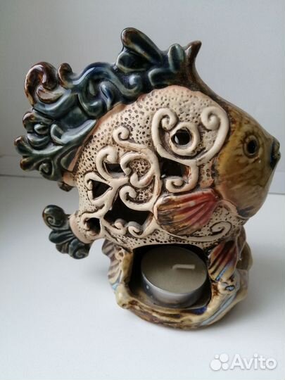 Оригинальный подсвечник Рыба