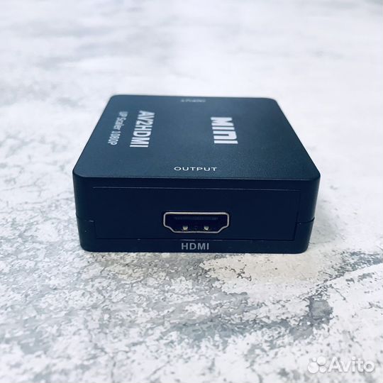 Адаптер конвертер AV-hdmi c питанием
