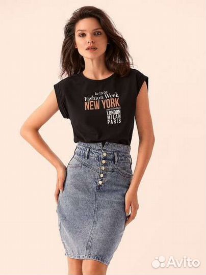 Юбка джинсовая