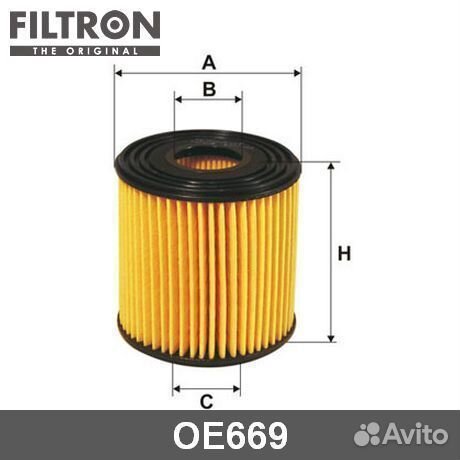 Масляный фильтр OE669 filtron