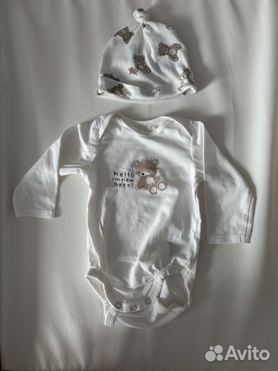 Боди и штаны 62 комплект тройка