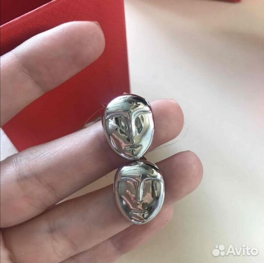 Серьги серебро
