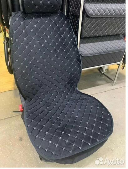 Накидки на сиденья из велюра,льна