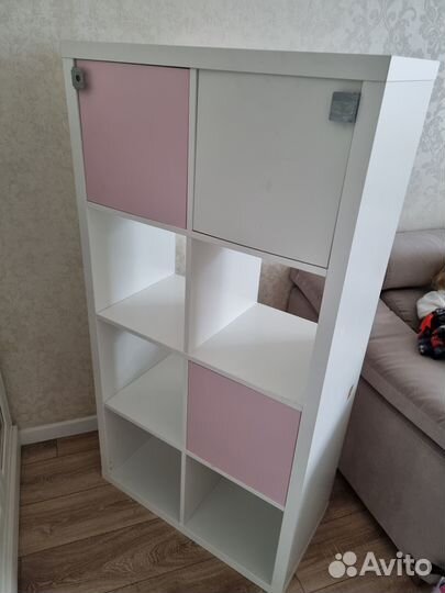 Стеллаж икеа каллакс 8 ячеек kallax Белый 802.758