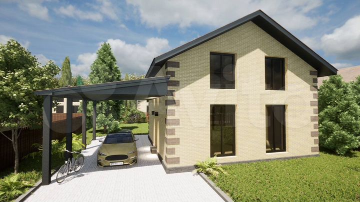 Коттедж 106 м² на участке 7,2 сот.