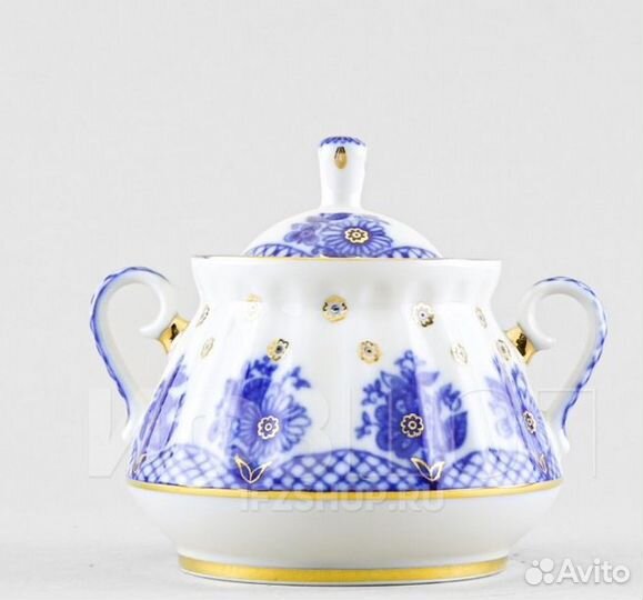 Сахарница фарфор императорский фарфоровый завод