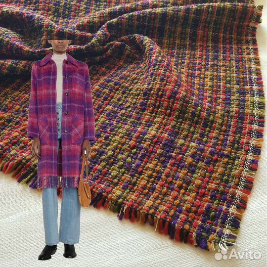 Ткань лоскут пальтовая шерсть