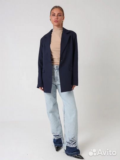 Пиджак классический в синем цвете