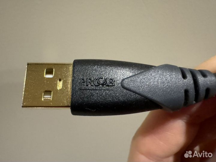 Кабель USB A-B Procab 3м