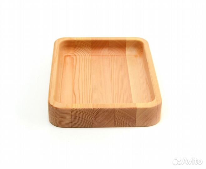 Тарелка деревянная прямоугольная 22х16,5х3,5