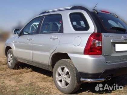 Защита бампера Kia Sportage 2008-2009 г.в