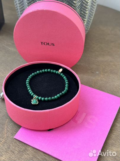 Браслет tous вермель малахит оригинал