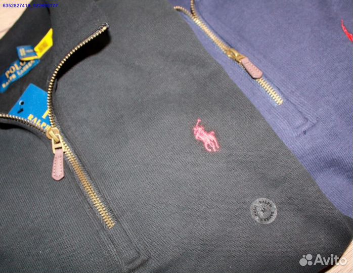 Polo Ralph Lauren джемпер полузамок черный (Арт.18066)