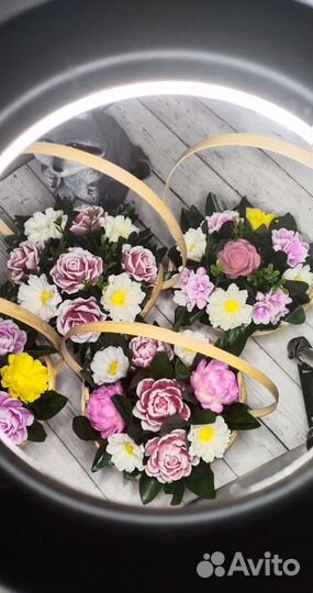 Букет из мыльных роз