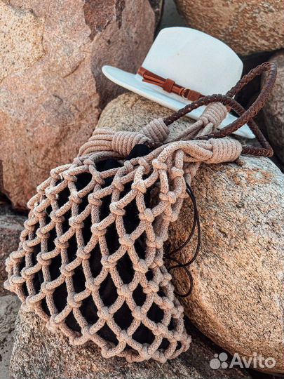 Сумка авоська макраме