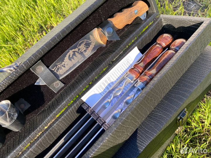 Подарочный шашлычный набор для пикника