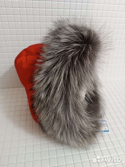 Опушка на капюшон чернобурка