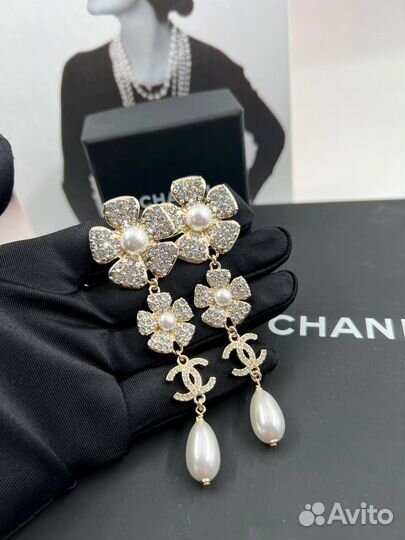 Серьги chanel