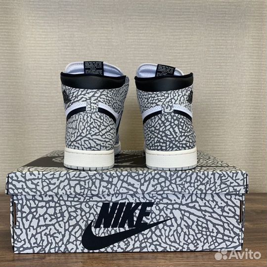 Air Jordan 1 Retro High OG White Cement оригинал