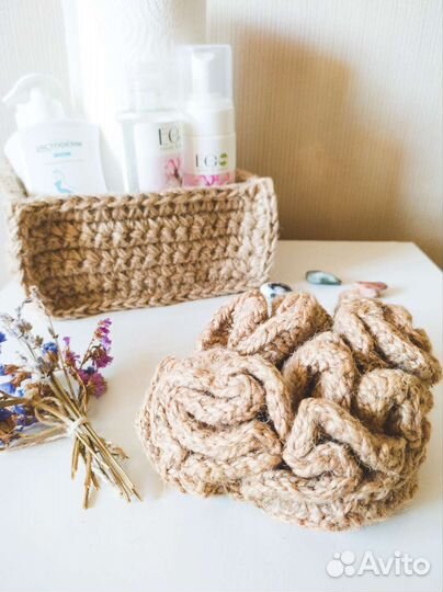Корзина из джута