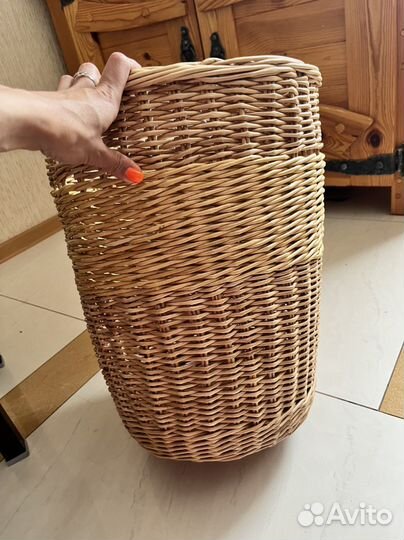Корзина для белья плетеная/корзина для хранения
