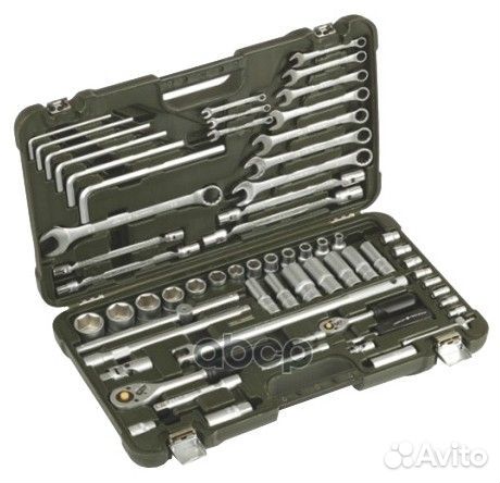 Набор головок и принадлежностей 1/2 1/4 64 пр