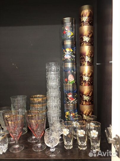 Рюмки, фужеры, стаканы