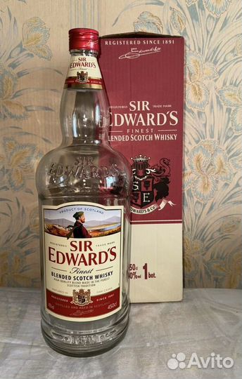 Пустая бутылка SIR edward'S