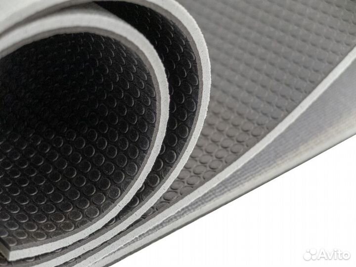 Мат для йоги и аэробики двухсл. 6 мм rebel hardmat