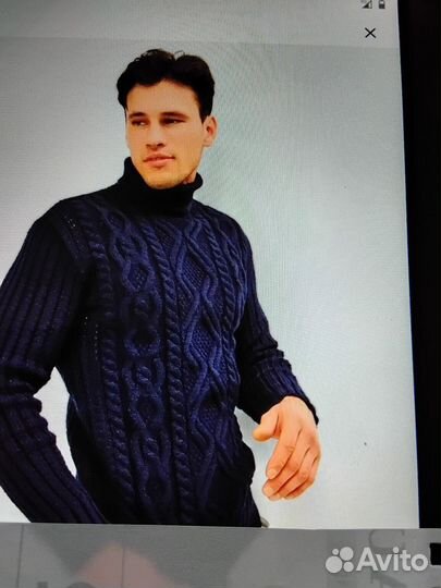 Свитер шерстяной мужской 54-56р. Новый